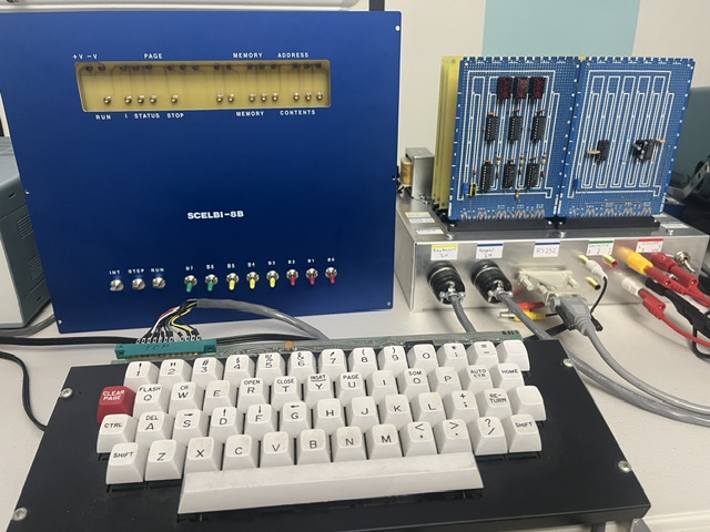 Scelbi-8B with keyboard and expansion cards