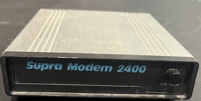 Supra Modem 2400 external modem