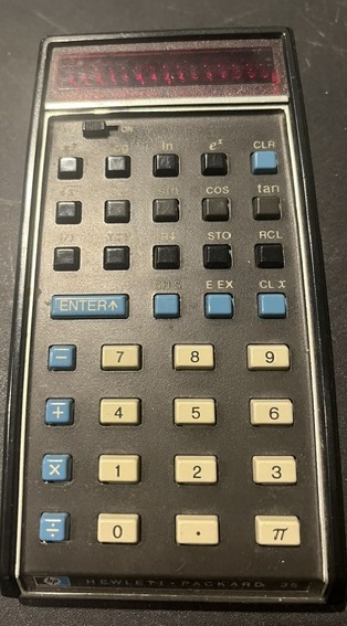 Hewlett-Packard HP-35 scientific calculator