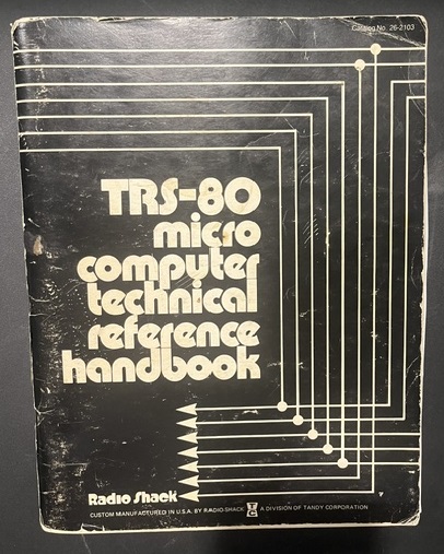 Radio Shack TRS-80 Micro Computer Technical Reference Handbook catalog 26-2103